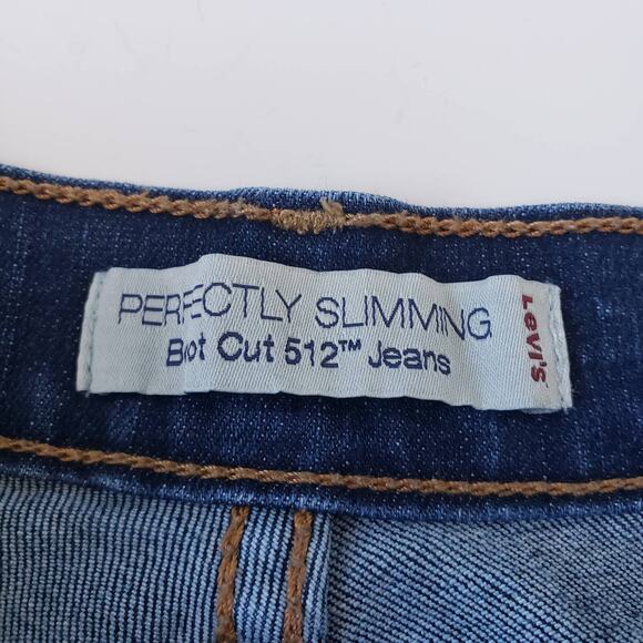 Levis Women 512 Y2K Womens Jeans Sz 8 S/C Preppy Perfectly Slimming Boot Cut - Picture 8 of 10